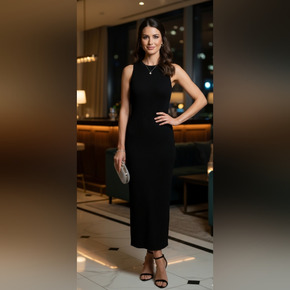 Black Elegant Women Dress Small